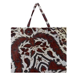 Javanese Batik Zipper Large Tote Bag