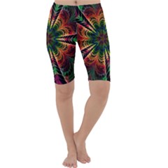 Kaleidoscope Patterns Colors Cropped Leggings 