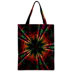 Kaleidoscope Patterns Colors Zipper Classic Tote Bag