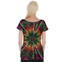 Kaleidoscope Patterns Colors Cap Sleeve Tops View2