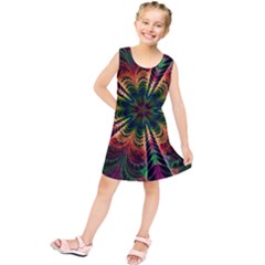 Kaleidoscope Patterns Colors Kids  Tunic Dress