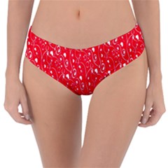 Heart Pattern Reversible Classic Bikini Bottoms by BangZart