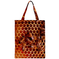 Honey Bees Zipper Classic Tote Bag by BangZart