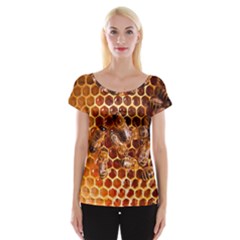 Honey Bees Cap Sleeve Tops