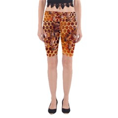 Honey Bees Yoga Cropped Leggings