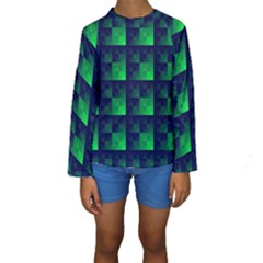 Fractal Kids  Long Sleeve Swimwear