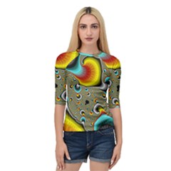 Fractals Random Bluray Quarter Sleeve Tee