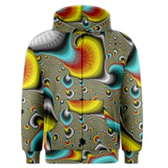 Fractals Random Bluray Men s Zipper Hoodie