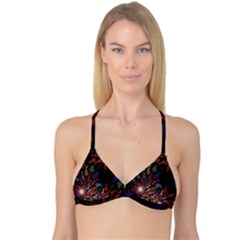 Fractal Swirls Reversible Tri Bikini Top