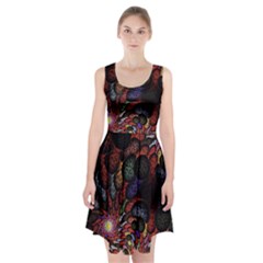 Fractal Swirls Racerback Midi Dress