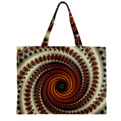 Fractal Pattern Zipper Mini Tote Bag by BangZart