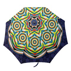 Flower Of Life Universal Mandala Folding Umbrellas by BangZart