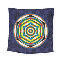 Flower Of Life Universal Mandala Square Tapestry (small) by BangZart