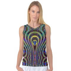 Curves Color Abstract Women s Basketball Tank Top by BangZart