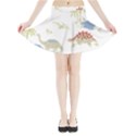 Dinosaur Art Pattern Mini Flare Skirt View3