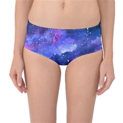 Galaxy Mid-waist Bikini Bottoms by Kathrinlegg