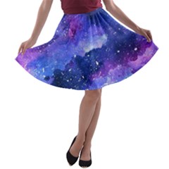 Galaxy A-line Skater Skirt by Kathrinlegg