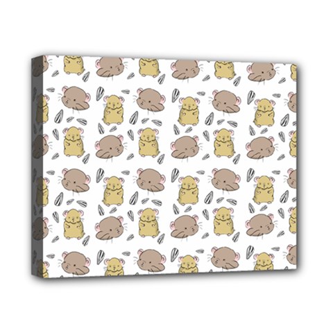 Cute Hamster Pattern Canvas 10  X 8 