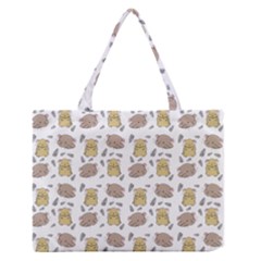Cute Hamster Pattern Medium Zipper Tote Bag by BangZart