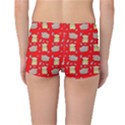 Cute Hamster Pattern Red Background Reversible Boyleg Bikini Bottoms View4