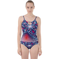 Creative Abstract Cut Out Top Tankini Set by BangZart