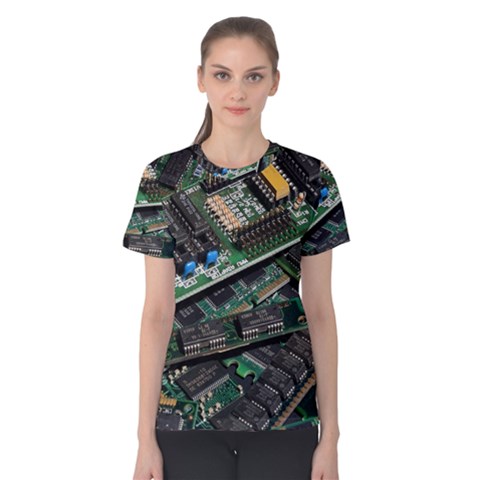 Computer Ram Tech Women s Cotton Tee by BangZart