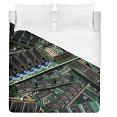 Computer Ram Tech Duvet Cover (queen Size)