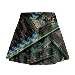 Computer Ram Tech Mini Flare Skirt by BangZart