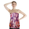 Colorful Art Traditional Batik Pattern Strapless Top View1