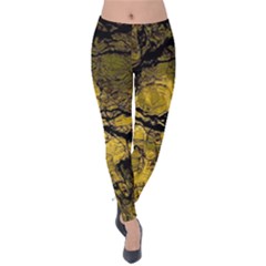 Colorful The Beautiful Of Traditional Art Indonesian Batik Pattern Velvet Leggings