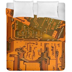 Circuit Board Pattern Duvet Cover Double Side (california King Size)