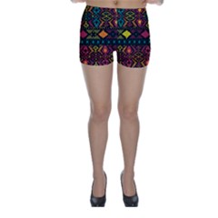 Bohemian Patterns Tribal Skinny Shorts