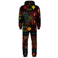 Bohemian Patterns Tribal Hooded Jumpsuit (men) 