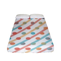 Simple Saturated Pattern Fitted Sheet (full/ Double Size) by linceazul
