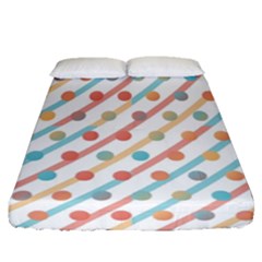 Simple Saturated Pattern Fitted Sheet (queen Size) by linceazul