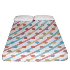 Simple Saturated Pattern Fitted Sheet (california King Size) by linceazul