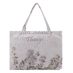 Shabby Chic Style Motivational Quote Medium Tote Bag by dflcprints