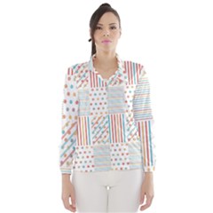 Simple Saturated Pattern Wind Breaker (women) by linceazul