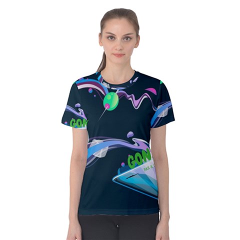 Gonzo s Vip Blue Member Women s Cotton Tee by LimeGreenFlamingo
