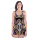 Baroque Fractal Pattern Skater Dress Swimsuit View1