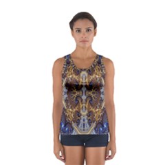 Baroque Fractal Pattern Sport Tank Top 