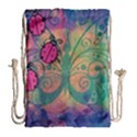 Background Colorful Bugs Drawstring Bag (Large) View2