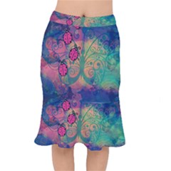 Background Colorful Bugs Mermaid Skirt by BangZart