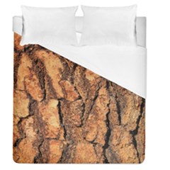 Bark Texture Wood Large Rough Red Wood Outside California Duvet Cover (queen Size)