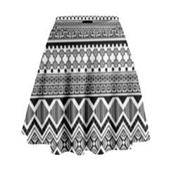 Aztec Pattern Design High Waist Skirt