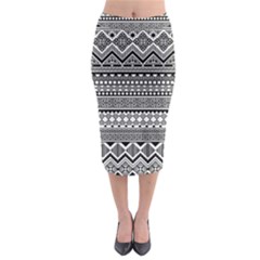 Aztec Pattern Design(1) Midi Pencil Skirt