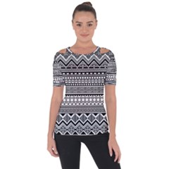 Aztec Pattern Design(1) Short Sleeve Top