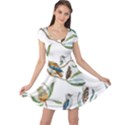 Australian Kookaburra Bird Pattern Cap Sleeve Dresses View1