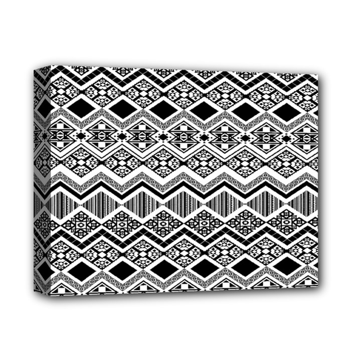 Aztec Design  Pattern Deluxe Canvas 14  x 11 