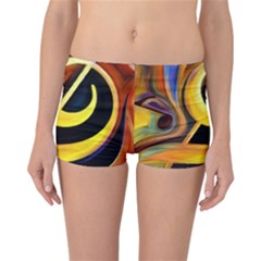 Art Oil Picture Music Nota Reversible Boyleg Bikini Bottoms